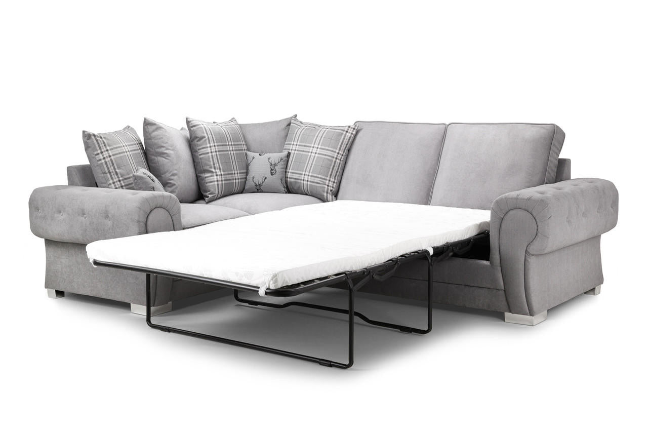 Verona Grey Corner Scatterback Sofa