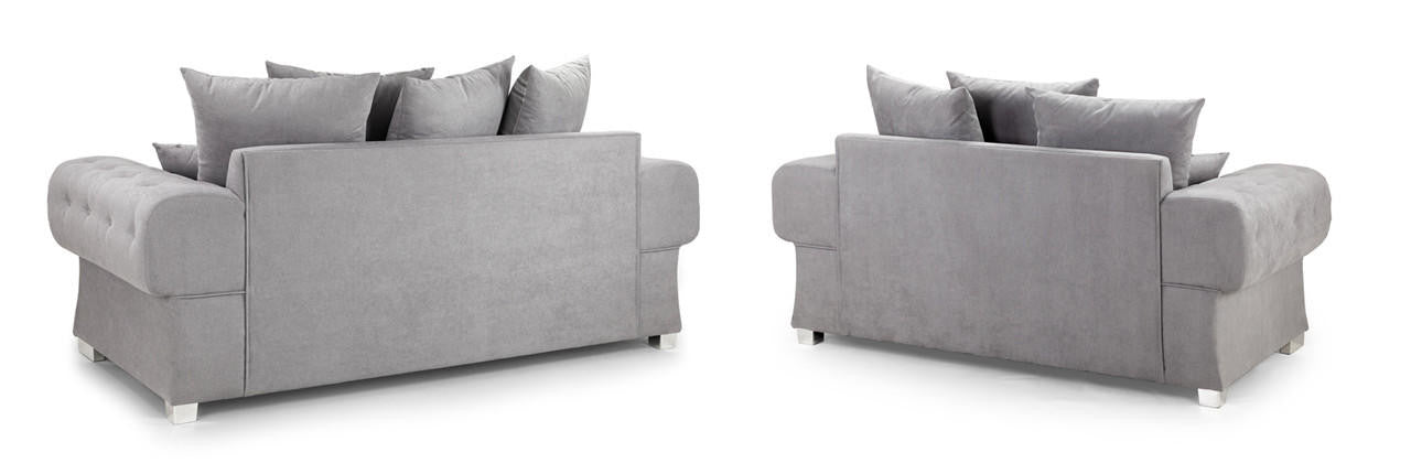 Verona Grey 3+2 Set Scatterback Sofa