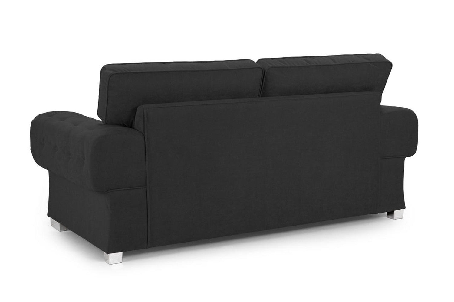 Verona Black 3 Seater Fullback Sofa