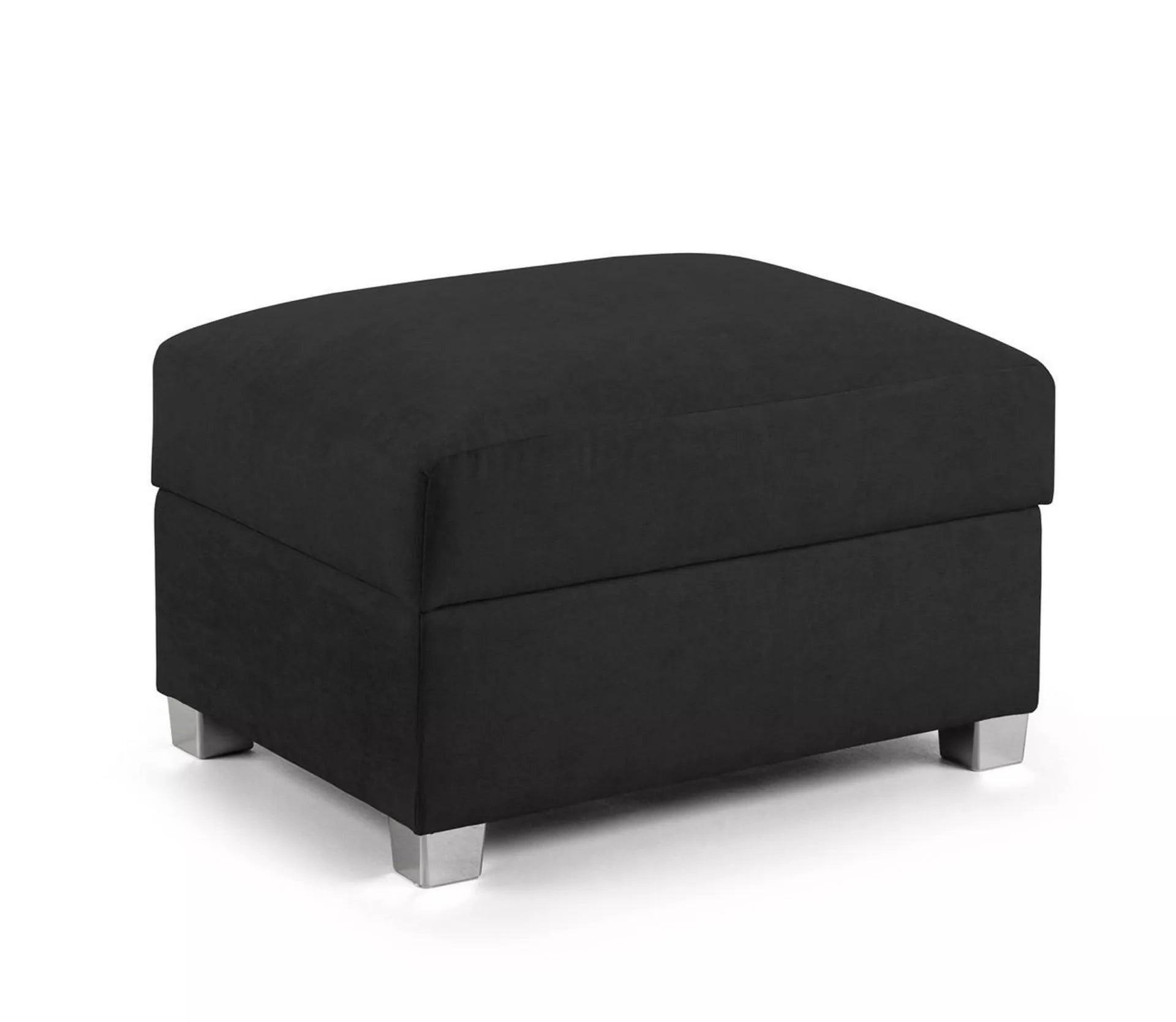 Verona Black Large Corner Fullback Sofa