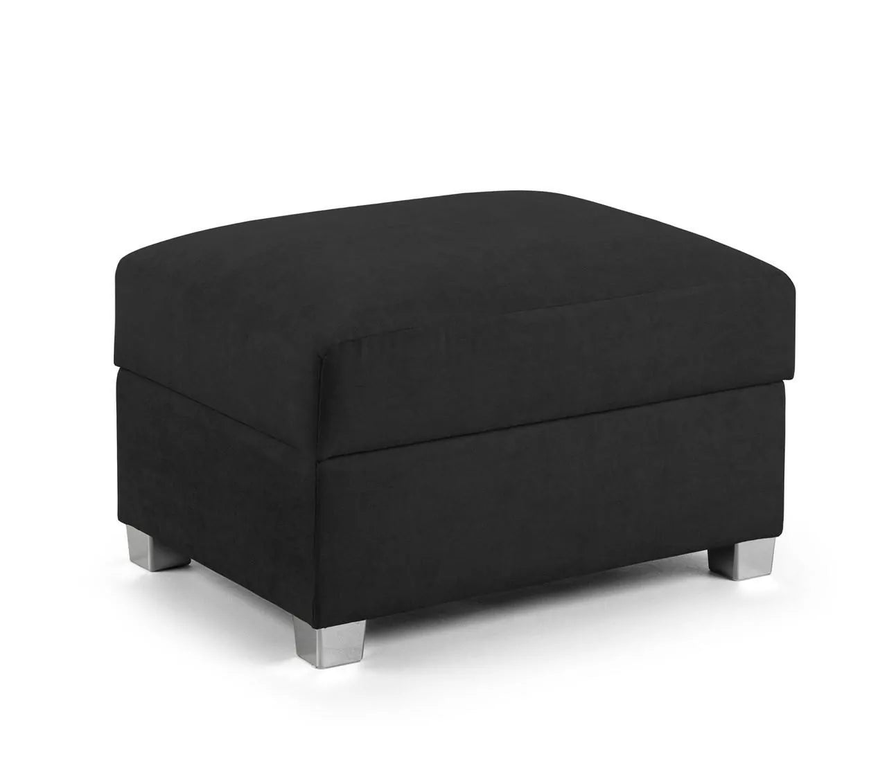 Verona Black Large Corner Scatterback Sofa