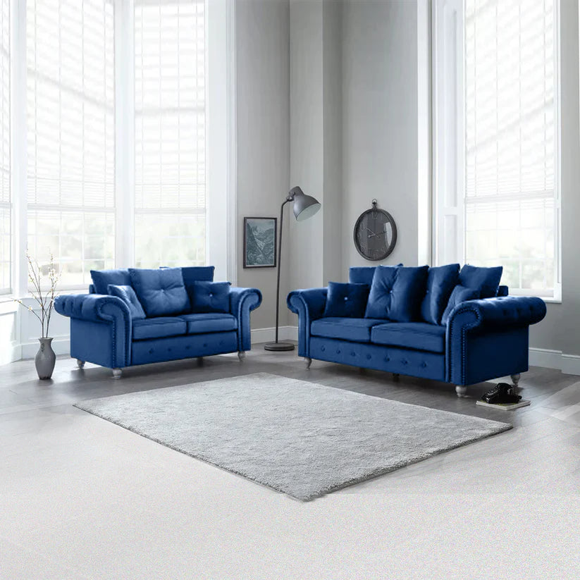 ASHWIN VELVET SOFA SET