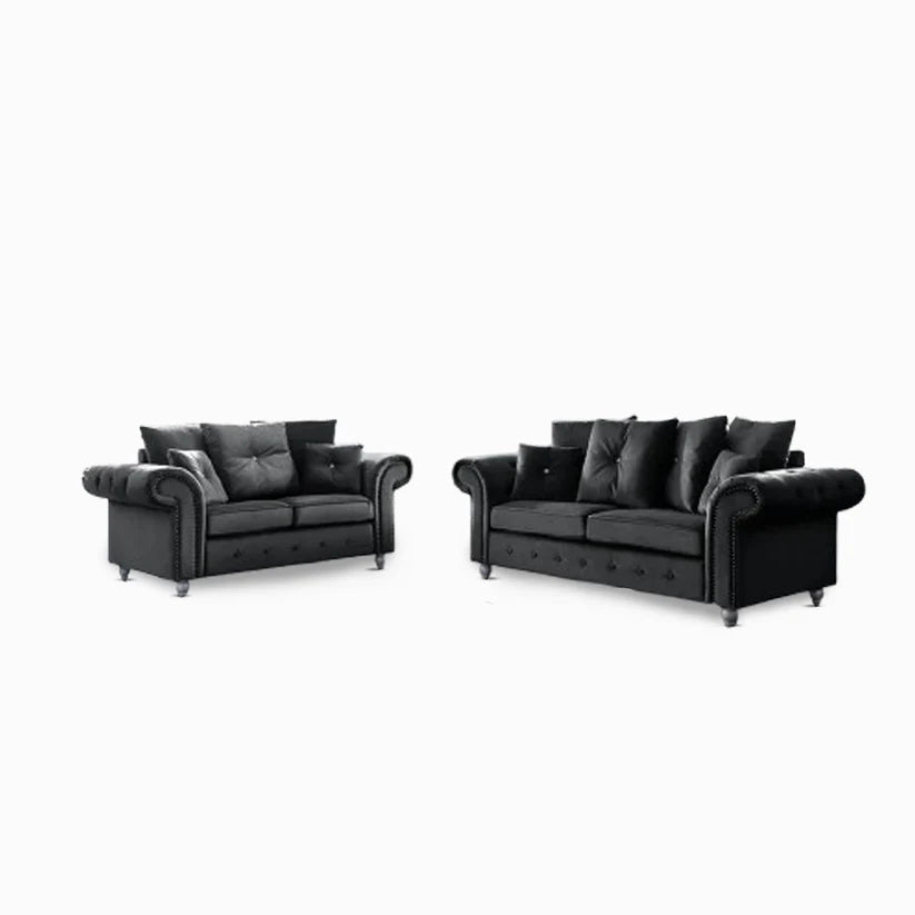 ASHWIN VELVET SOFA SET